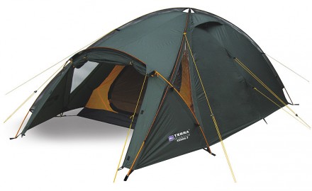 Просторная и комфортная модель трехместной палатки, используемая в течение всего. . фото 2