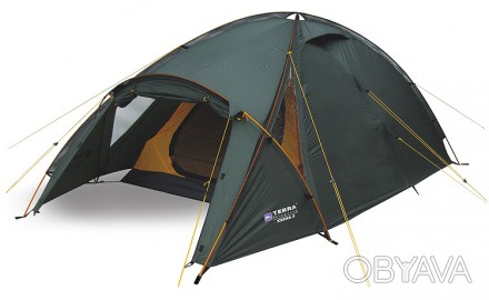 Просторная и комфортная модель трехместной палатки, используемая в течение всего. . фото 1