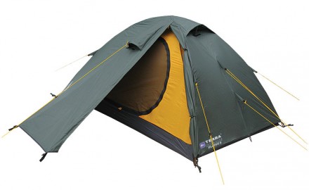 Легкая трехместная палатка, используемая в течение всего года.В увеличенном пере. . фото 2