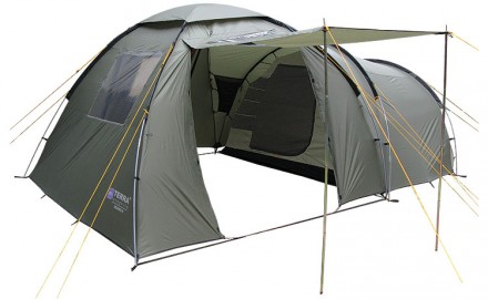 Высококлассная семейная пятиместная палатка для длительного отдыха, трехсезонног. . фото 3