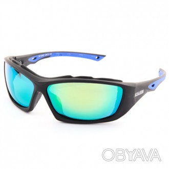 Солнцезащитные очки для рыбалки с поляризационными линзами серого цвета с зеркал. . фото 1