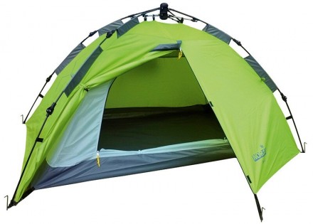 Двуслойная дуговая палатка с полуавтоматическим быстро сборным каркасом. Внутрен. . фото 2
