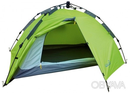 Двуслойная дуговая палатка с полуавтоматическим быстро сборным каркасом. Внутрен. . фото 1