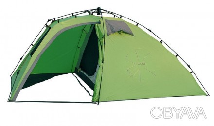 Двухслойная 3-х местная палатка с полуавтоматическим быстро сборным каркасом. Пр. . фото 1