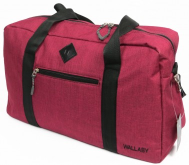 Небольшая дорожная сумка, саквояж 21 л Wallaby 2550 burgundy, бордовыйРады предс. . фото 3