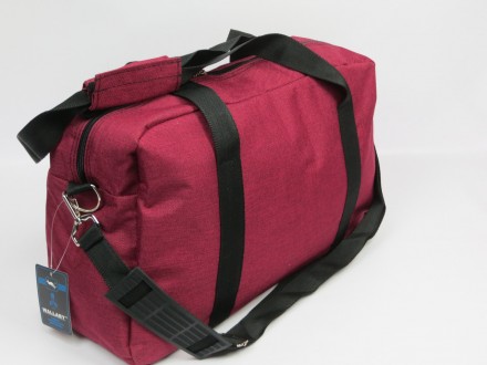 Небольшая дорожная сумка, саквояж 21 л Wallaby 2550 burgundy, бордовыйРады предс. . фото 6