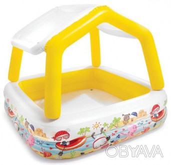 Детский надувной Бассейн со съемной крышей 57470Детский надувной бассейн со съем. . фото 1