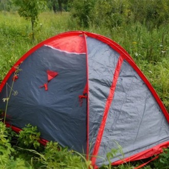 Палатка 4 местная Tramp ROCK 4 (V2) экспедиционная с внешними дугамиТри внешние . . фото 3