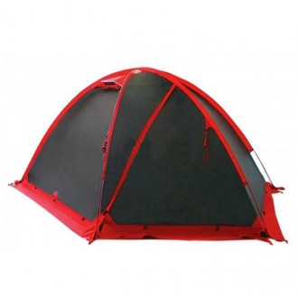 Палатка 4 местная Tramp ROCK 4 (V2) экспедиционная с внешними дугамиТри внешние . . фото 2
