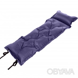 Коврик самонадувающийся с подушкой SP-Sport TY-0559 Темно-синий. . фото 1