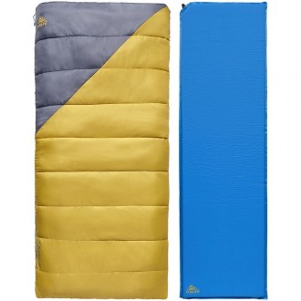 Комплект спальник-коврик Kelty Campgroud Kit состоит из трёхсезонного лёгкого сп. . фото 2