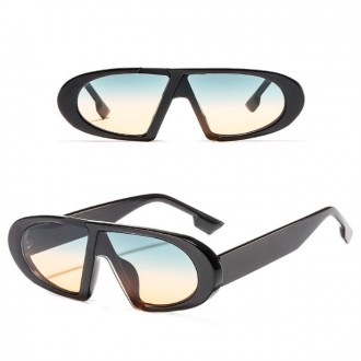 Солнцезащитные очки Винтажные негабаритные. Модель солнцезащитных очков с эффект. . фото 3