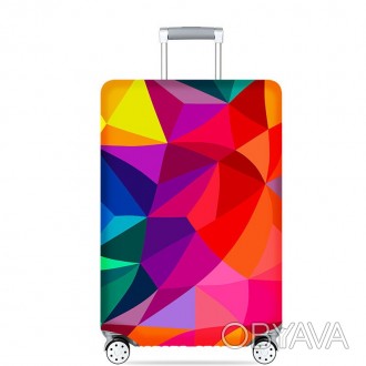 Чехол для чемодана Turister модель Rainbow – это идеальное решение, чтобы . . фото 1