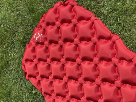 Надувной каремат походный, туристический WCG для кемпинга (красный) Идеально под. . фото 4