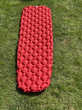 Надувной каремат походный, туристический WCG для кемпинга (красный) Идеально под. . фото 5