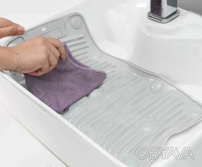 Килимок для ручного прання силіконовий
Силіконовий килимок буде незамінним поміч. . фото 1