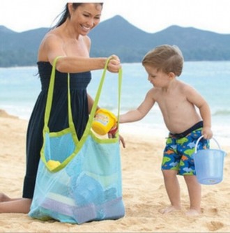Сумка для пляжу антипісок для іграшок та речей
Міцна та містка велика сумка з не. . фото 2
