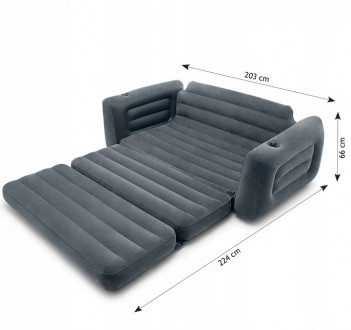 Технические характеристики товара "Надувной диван Intex 66552 - 3, 203 х 224 х 6. . фото 4