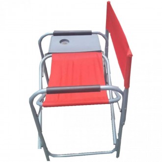 Кресло раскладное туристическое Режиссер MH-3084AS с полкой 81х47х78 см красное
. . фото 3