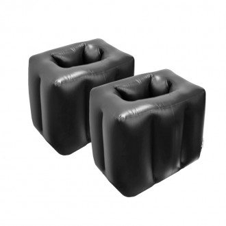 Комплект надувных подушек для ног Lesko SUV-X1 Black 45*38*35 см. ( 2шт.) - созд. . фото 3
