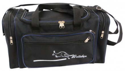 Небольшая дорожная сумка 22 л Wallaby 2686-1 черный синим Представляем Вам практ. . фото 5