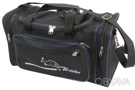Небольшая дорожная сумка 22 л Wallaby 2686-1 черный синим Представляем Вам практ. . фото 1