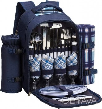 Рюкзак для пикника с набором посуды и одеялом Eono Cool Bag (TWPB-3065B69R) 
Это. . фото 1