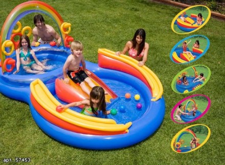 Что может быть лучше бассейна в жаркий день? Как весело детям плескаться в тепло. . фото 3