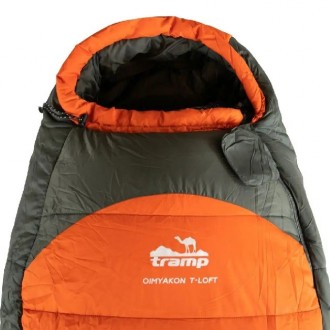 Туристический спальный мешок зимовий Tramp Oimyakon Compact кокон правый Orange
. . фото 3