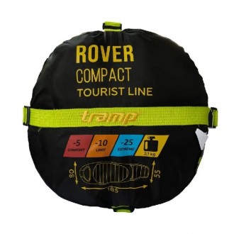 Туристический спальный мешок зимний Tramp Rover Compact кокон правый 
Классическ. . фото 8