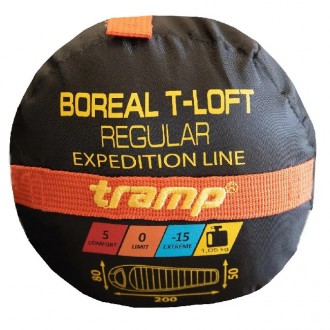 Туристический спальный мешок Tramp Boreal Regular кокон левый 200/80 Orange
Легк. . фото 8