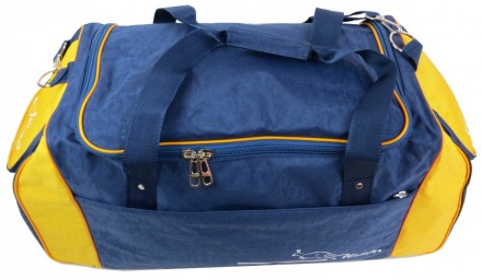  Дорожная сумка Wallaby 447-8 59L Синий с желтым Материал- износостойкий нейлон . . фото 7