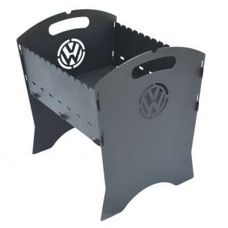 Разборный мангал Volkswagen состоит из 5 элементов, легко соединяемых без болтов. . фото 2