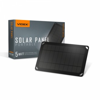 Легкое портативное солнечное зарядное устройство VIDEX F505U 5W, которое может п. . фото 2