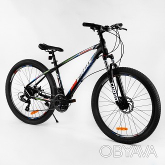 Велосипед спортивный 27.5" Corso «AirStream» 21 скорость, алюминиевая рама, диск. . фото 1