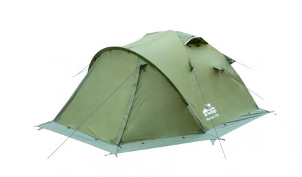 Двухместная палатка Tramp Mountain 2 (V2) TRT-022 Green
Трехдуговая модель конст. . фото 2