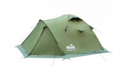 Двухместная палатка Tramp Mountain 2 (V2) TRT-022 Green
Трехдуговая модель конст. . фото 7