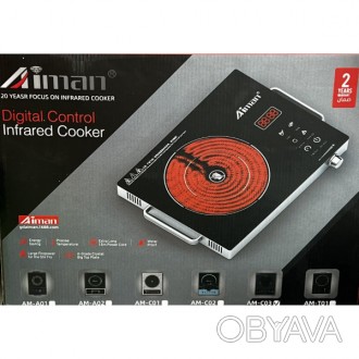 Электрическая инфракрасная плита Aiman AM-C03 настольная кухонная одна конфорка