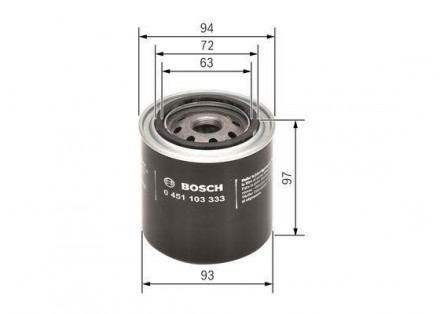 Фильтр масляный Grand Cherokee (04-) Bosch 0 451 103 333 используется в качестве. . фото 3