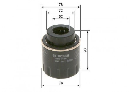 Фильтр масляный Fabia Octavia Passat Bosch F 026 407 183 используется в качестве. . фото 3