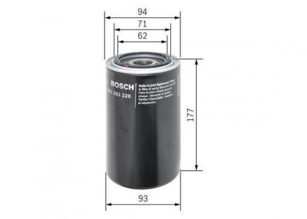 Фильтр масляный 65 CF (98-) Bosch 0 451 203 220 используется в качестве аналога . . фото 3