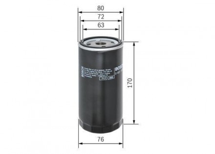 Фильтр масляный 80 (91-) Bosch 0 451 103 249 используется в качестве аналога ори. . фото 3
