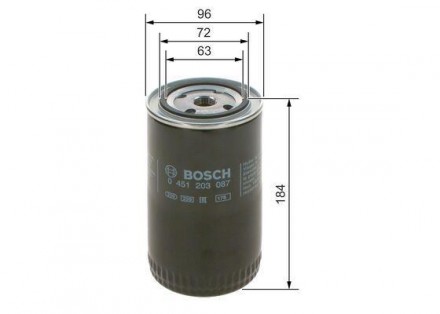 Фильтр масляный 940 (90-) Bosch 0 451 203 087 используется в качестве аналога ор. . фото 3