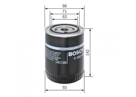 Фильтр масляный Passat (96-) Bosch 0 986 452 400 используется в качестве аналога. . фото 3