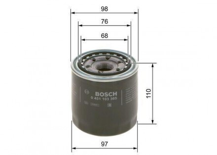 Фильтр масляный Avensis (97-) Bosch 0 451 103 365 используется в качестве аналог. . фото 3