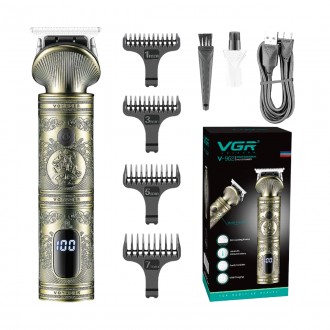 ﻿Акумуляторна машинка для стриження волосся VGR V-962 — універсальний прилад для. . фото 2