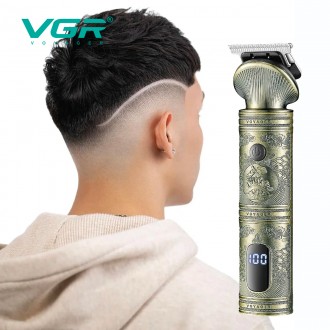 ﻿Акумуляторна машинка для стриження волосся VGR V-962 — універсальний прилад для. . фото 6