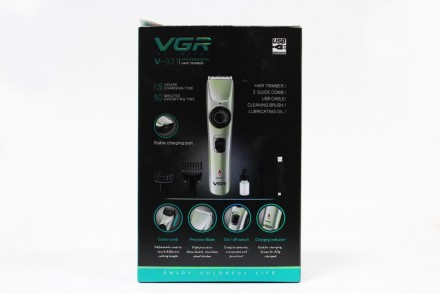 Машинка для стрижки волос VGR-031
Машинка для стриження, тример VGR V-031 чудови. . фото 3