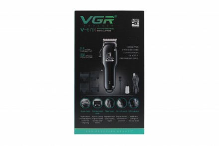 Машинка для стриження волосся VGR-679
VGR V-679 — професійна машинка для стрижен. . фото 4