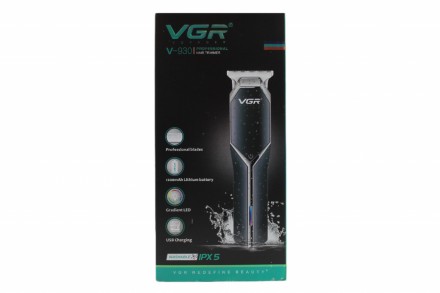 Машинка для стрижки волос VGR-930
Машинка для стриження VGR V-930 — це бездротов. . фото 3